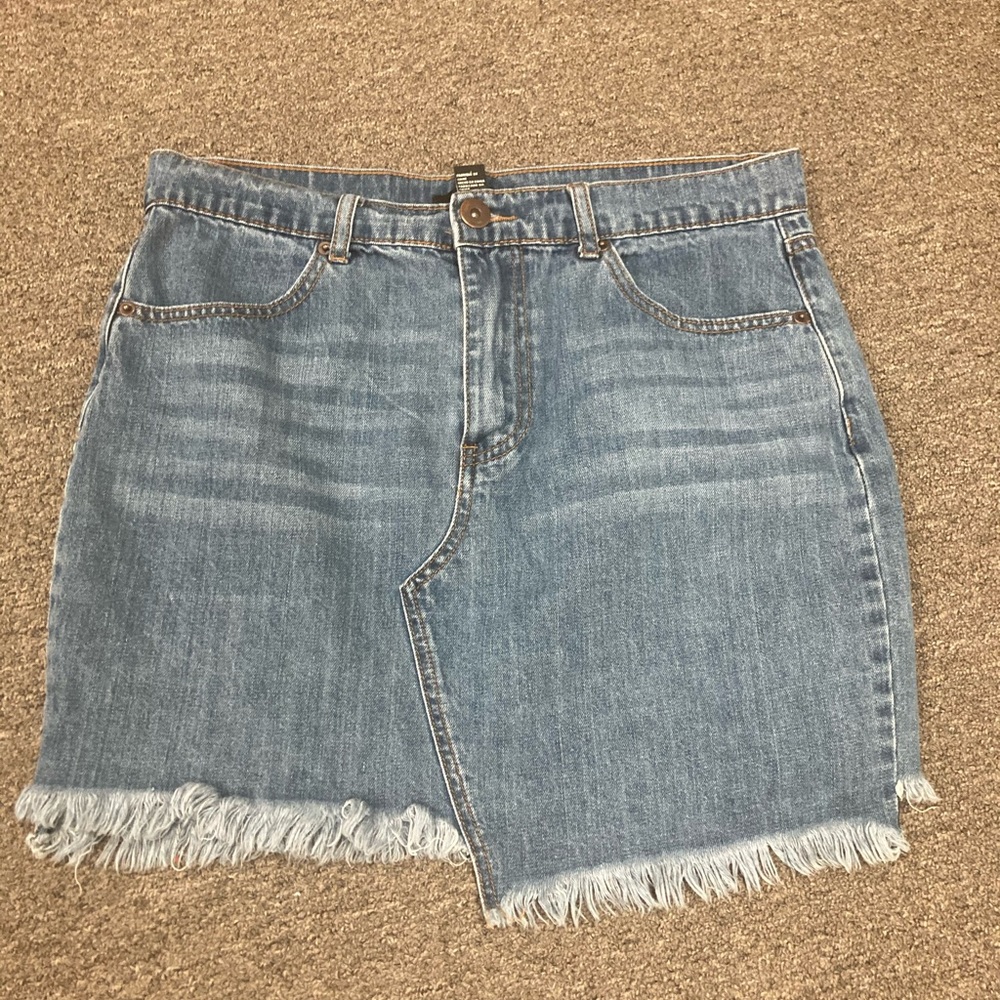 Denim mini skirt